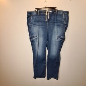 Torrid Feel The Fit Jeans Women's 4R Blue Weekend Boyfriend Straight Super Soft‎